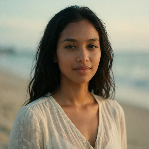Timorese woman in her late twenties with long dark hair, an example EasternSingles member profile photo